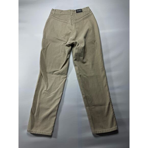 VTG RoughRider by Circle T Women's Tan Western Denim Jeans - Size 28x28 - Picture 2 of 8